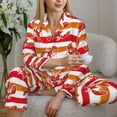 thumbnail image 6 of Hirioo Red Lobster for Women's Pajama Sets 2 Piece Pjs Women's Long-Sleeved Pajama Set Button Down Sleepwear,S-XXL-XX-Large, 6 of 7