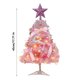 thumbnail image 3 of Adornos navideños, adornos navideños, regalos navideños, mini juego de árbol de Navidad de 45 cm, pequeño adorno de mesa para árbol de Navidad, decoraciones de árboles rosas, 3 of 9