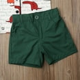 thumbnail image 4 of 2Pcs Summer Newborn Kids Baby Boy Cartoon Dinosaur print Tops Shorts  Suit 1-6 Years, 4 of 6