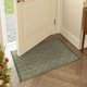 thumbnail image 1 of Alfombra de baño LEEVAN, lavable, 60 x 90 cm, algodón verde y natural, 1 of 4
