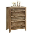 thumbnail image 2 of Sauder Dakota Pass Engineered Wood 4-Drawer Bedroom Chest in Craftsman Oak, 2 of 10