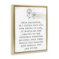 thumbnail image 3 of Stupell Industries Dear Daughter How Special You Are Literature & Flim Painting Gold Floater Framed Canvas Art Print Wall Art, 17 x 21, 3 of 9