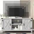 thumbnail image 4 of Homall Farmhouse TV Stand for 65 Inch TVs, Gray Wash Wood Entertainment Center with Storage Cabinet & Cable Management, 4 of 9