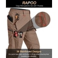 thumbnail image 2 of Pantalones de Trabajo Cargo Rapoo para Hombre Marrón 34Wx32L, 2 of 6
