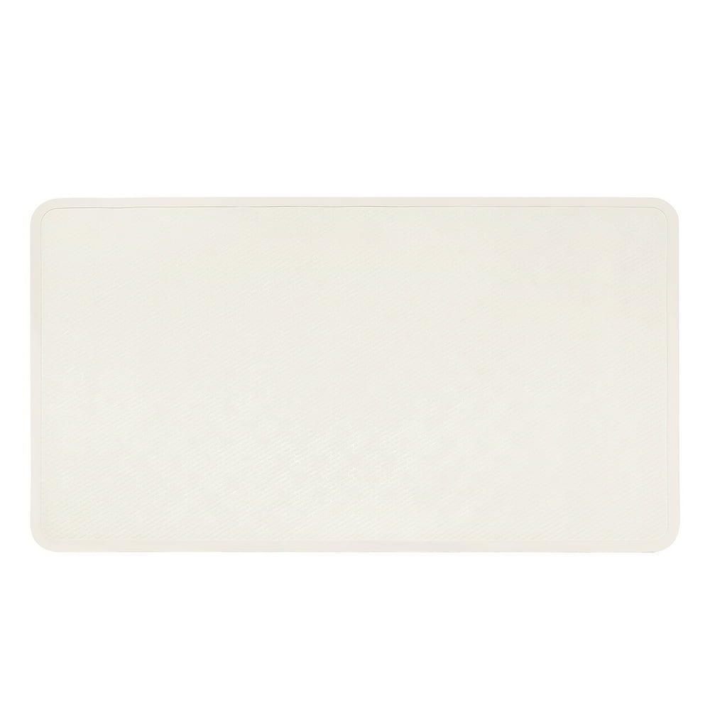 Mainstays Rubber Tub Mat, White, 15.75" x 27.5"