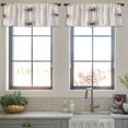 thumbnail image 4 of LALILO Kitchen Curtain Valance Orange Glass Bottle Perfume Rod Pocket Window Curtain 52"x 18" Set of 2, 4 of 7