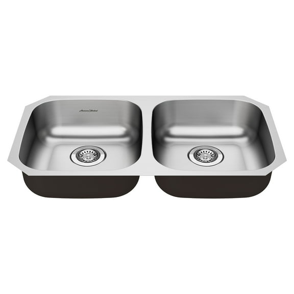 American Standard Portsmouth Undermount Stainless Steel 32 in. ADA Double Bowl Kitchen Sink