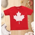 thumbnail image 4 of Shop4Ever Canada Maple Leaf Toddler's Cotton T-Shirt 4T Red, 4 of 6