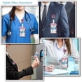 thumbnail image 3 of MaxxMarket Cute Cat Lanyard for ID Badges, Retractable Badge Holder Reel with Detachable Vertical Card Holder, Kawaii Japanese Dessert Name Tags Gifts for Teachers, Nurses, Office Women, 3 of 12