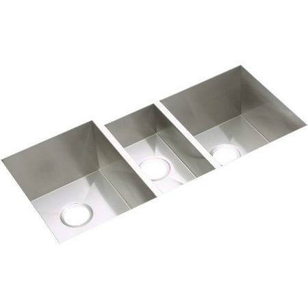 Elkay Efu402010 Avado Stainless Steel Triple Bowl Undermount Sink