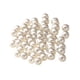 thumbnail image 1 of 100 cuentas con agujeros hechas a mano, bolas de abalorios, cuentas espaciadoras blancas para manualidades. 10mm, 1 of 9