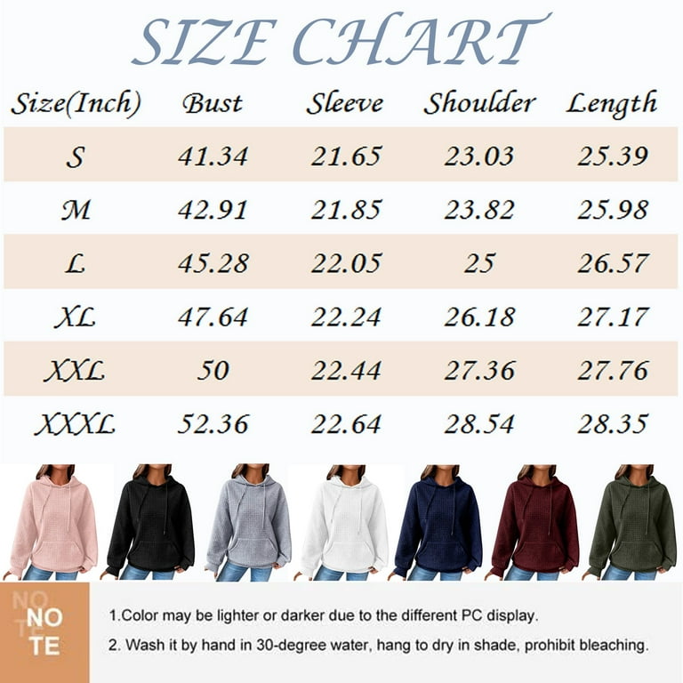 TBKOMH Womens Sweatshirt Tops Breathable Basic Long Sleeve Hoodies Collar  Solid Color Clothes with Pocket Pullover Tops (Orange,L) 