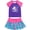 Rash Guard/Skirt, variant on Girls' 2 Piece Tankini Swimsuit Set