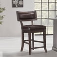 thumbnail image 4 of Lexicon Oxton Faux Leather Counter Height Dining Chair in Espresso (Set of 2), 4 of 8