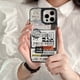 thumbnail image 3 of Rojo Blanco Venta Etiquetas Casetify Espejo Trasero Suave Parachoques Funda De Teléfono A Prueba De Golpes Para IPhone 11 12 13 Pro Max 14 Plus Cubierta, 3 of 4
