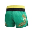 thumbnail image 3 of Raenseen Kids Boys Boxer Shorts Patchwork Metallic Embroidery Wide Waistband Side Slit Boxing B Green S, 3 of 9