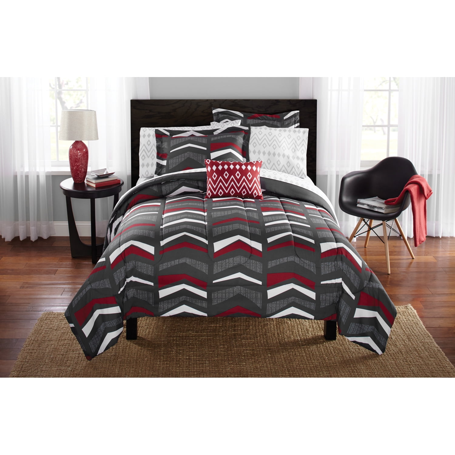 Mainstays Tribal Bed In A Bag Bedding Queen Walmart Com