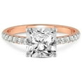 thumbnail image 3 of 1 Carat IGI Certified Radiant Shape Lab Grown Diamond Engagement Ring | 14K Rose Gold | Olivia Secret Halo Lab Diamond Ring | FG-VS1-VS2 Quality Friendly Diamonds, 3 of 5