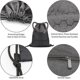 thumbnail image 3 of Black Drawstring Backpack, Casual Sport Backpack, Gym Drawstring Bag for Men and Women, Beach Talega School Sport with Drawstring Gym Bag Pocket for B, 3 of 5