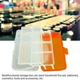 thumbnail image 3 of Three Layer Storage Box Plastic Folding Tool Box Portable Handled Multipurpose Organizer for Art Craft Cosmetic Accessories, 3 of 8