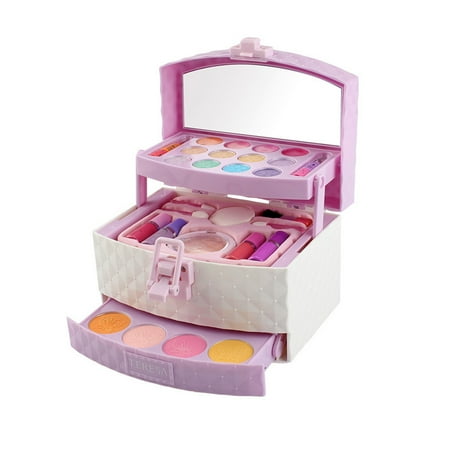 Kids Makeup Kit Girls Play Cosmetic Set Washable Makeup Toy Set ...