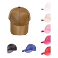 thumbnail image 3 of Adjustable PU Leather Baseball Cap for Men Women, 3 of 3