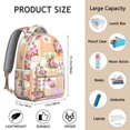 thumbnail image 6 of Pioneer Flower Backpack for School,Cute School Bag,Schoolbag with Adjustable Shoulder Straps & Padded Back,15.3"x11"x7.1"., 6 of 6