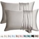 thumbnail image 1 of Chenchen 100% Silk Pillow Cases 2 Pack Standard Size Mulberry Silk Pillowcase for Hair and Skin Set of 2 Highest Grade 6A Silk Soft Breathable Cooling with Hidden Zipper, Grey, 1 of 1