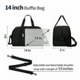 thumbnail image 5 of GASTROPOD Small Gym Bag 14 inch Lightweight Carry On Mini Duffel Bag for Travel Sport, 5 of 6