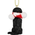thumbnail image 6 of Portuguese Water Dog Black Christmas Tree Ornament Fabric Candy Cane Scarf, 6 of 6