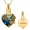 Gold#/Blue, variant on Personalize Engrave Butterfly CrystalUrn Heart Pendant Cremation Jewelry for Ashes Keepsake Memory Necklace Human Pet Memorial Jewelry
