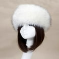 thumbnail image 2 of Kiplyki Women's Hat, Hollow Top, Imitation Fur, Thickened Hat, Warm Hat Ring, Hood Cover, Plush Brimless Hat, 2 of 3