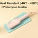 thumbnail image 2 of Tapete de silicona resistente al calor con orificio para colgar, tapete de viaje resistente al calor para planchas de pelo y estuche para rizadores, planchas y otras herramientas de peinado calientes,, 2 of 5