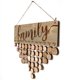 thumbnail image 3 of Tablero de la cuenta regresiva de madera Plata Calendario Natural Elegante ambiente cálido Decoración de la pared Artesanía para la boda Regalos de fiesta para el hogar JM01087 Inevent HA011602-01, 3 of 7