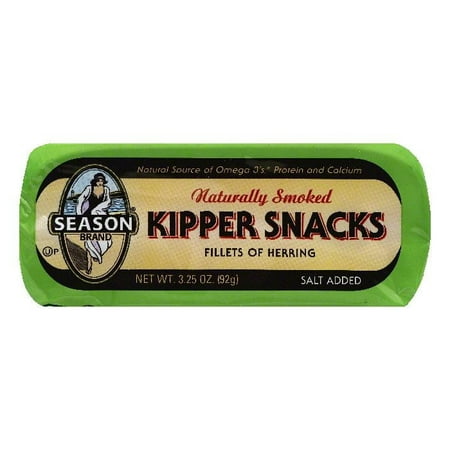 (3 Pack) Season Naturally Smoked Herring Kipper Snacks, 3.25 (Best Way To Cook Smoked Kippers)