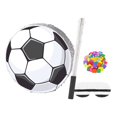 thumbnail image 2 of Dserhfy Soccer Pinata Pull String Soccer Ball Pinata with Stick Blindfold Confetti Sports Theme Birthday Party Favors for Kids Adults, 2 of 8
