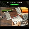 thumbnail image 4 of Multi-Functional Vegetable Cutter Stainless Steel Shredder Grater Set Manual Food Chopper Vegetable Slicer Kitchen Adjustable Tools, 4 of 7