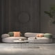 thumbnail image 4 of Mid Century Cinema Sofa Comfortable Minimalist Corner Camping Sofa Modern White Lounge Chaises De Salon Living Room Furniture My Lux Decor Round, 4 of 13