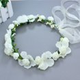 thumbnail image 1 of Corona de flores diadema JAMW guirnalda floral boda Nupcial tocado hecho a mano, 1 of 4