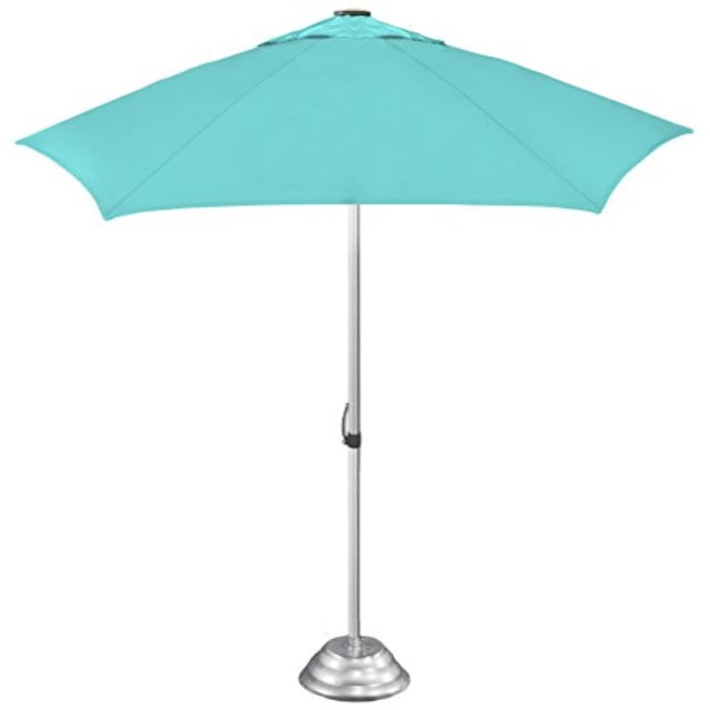 Strombergbrand Umbrellas The Vented Market Large Commercial Quality Caf Style Patio Umbrella Patented Construction Base Not Included Teal Blue Walmart Com Walmart Com
