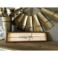 thumbnail image 4 of Parisloft You Are Enough Wood Framed Wood Sign, Rusti Farmhouse Wall Decor, Brown, 23.6 x 1.2 x 6 inches, 4 of 6