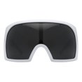 thumbnail image 2 of Super Oversized Sunglasses Goggle Style Shield Thick Curved Frame UV400 White, 2 of 5
