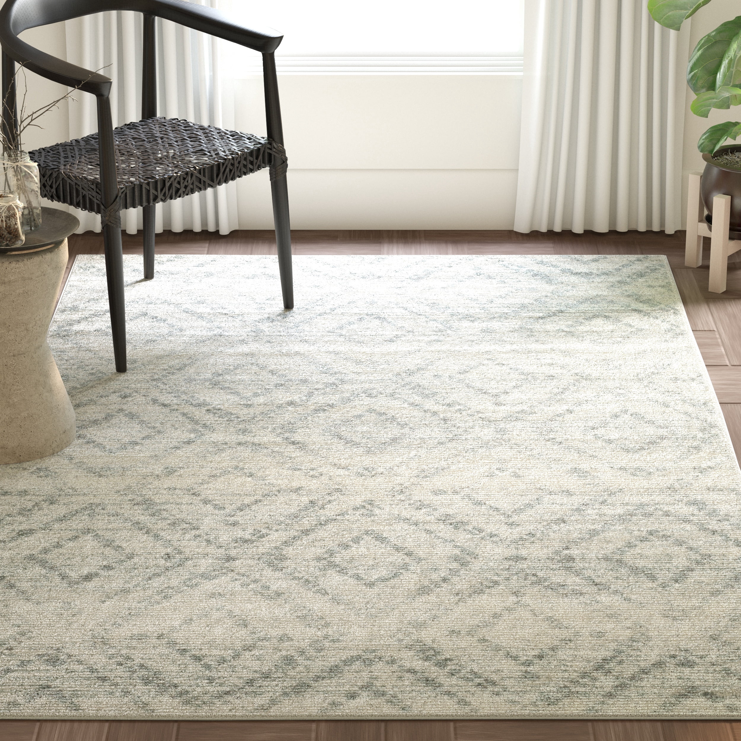 Safavieh Adirondack Lecia Geometric Area Rug, Ivory/Light Blue, 8' x 10'
