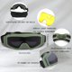 thumbnail image 2 of Lentes polarizados para airsoft, ciclismo, esquí y más: diseño intercambiable para aventuras al aire libre Gafas deportivas tácticas unisex, 2 of 4