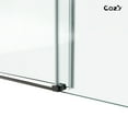thumbnail image 6 of Cozy 48"x 76" Frameless Single Slide Shower Door 3/8"Tempered Square, 6 of 11