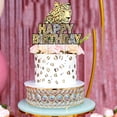 thumbnail image 5 of 25 Pieces Cheetah Cake Toppers for Women, Her Leopard Happy Birthday Cupcake Decorations for Jungle Safari Animal Wild Theme Party Supplies, 5 of 6
