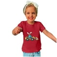 thumbnail image 6 of piuwrlz Easter outfits Short T-Shirts for Girls Boy Short Tops Sleeve Printed Round Neck Tops Shirt Undershirts Red Size 9 Years, 6 of 6