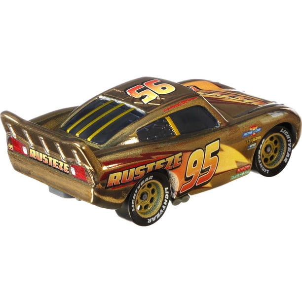 Disney Pixar Cars Golden Diecast Lightning Mcqueen Car Play