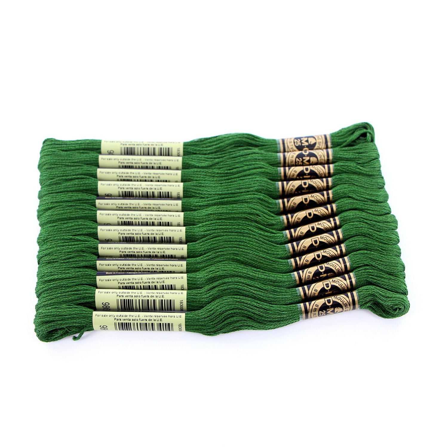 DMC Cotton 6 Strand Floss 8m – Green, 6 Strand
