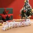 thumbnail image 6 of Christmas Train Ornament, Merry Xmas Decor for Home, Holiday Tree Decoration, Festive Toy Train Set for Holiday Season, Christmas Village Display, for Mantel & Tabletop Decorations, 6 of 7
